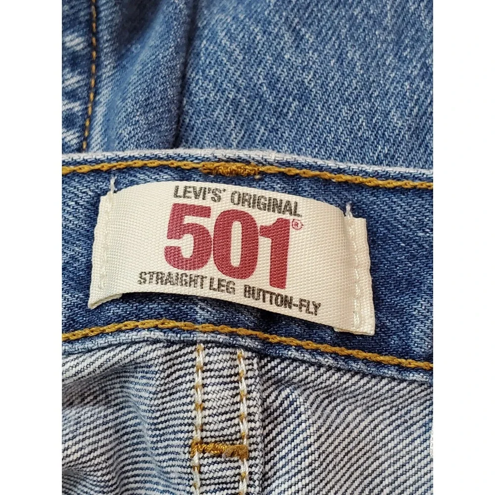 VINTAGE Levi's 501 Men Jeans 30X30 Blue Denim Original Fit Straight Y2K READ